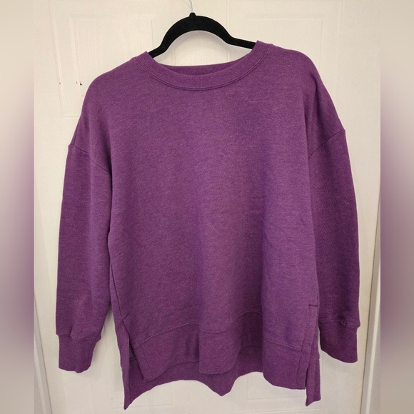 Kersh Violet Purple Crewneck Cotton Pullover Sweater, Small Oversized, BNT - Picture 2 of 6